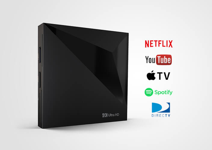 MirrorVue Mirror TV Set-Top Box compatible with Netflix, Youtube, Spotify, and Direct TV