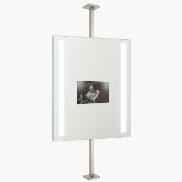 Enkele paalmontage werkblad–plafond (MN-400).