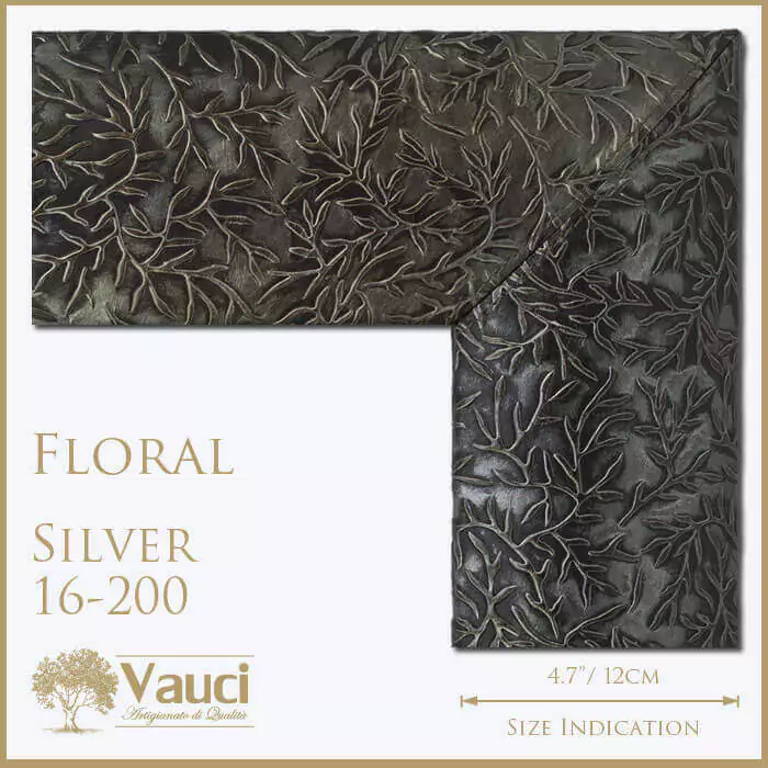 Floral Silver Vauci Frame